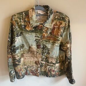 Vintage PAiNTED PONY Tapestry Artsy Blazer Jacket